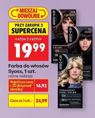 Farba do włosów Syoss promocja w Biedronka