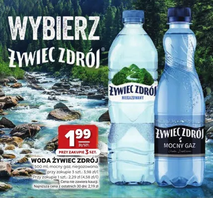 Woda niegazowana Żywiec Zdrój promocja w Stokrotka