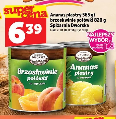 Ananas w puszce plastry Spiżarnia Dworska promocja w TOPAZ