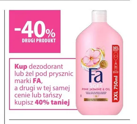 Żel pod prysznic Fa promocja w Hebe