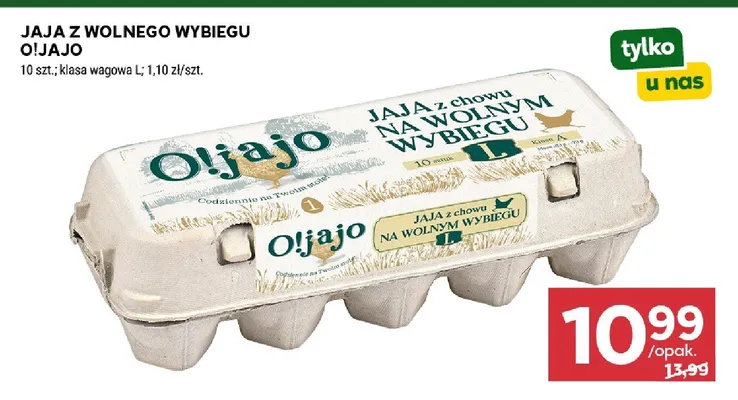 Jaja z wolnego wybiegu O!jajo promocja w Stokrotka