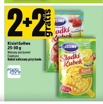 Kisiel Słodki Kubek o smaku mango ananas jabłko Gellwe promocja w TOPAZ