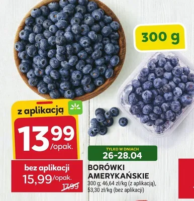Borówki amerykańskie promocja w Stokrotka