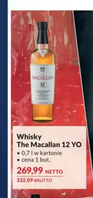 Whisky The Macallan 12 YO promocja w Makro