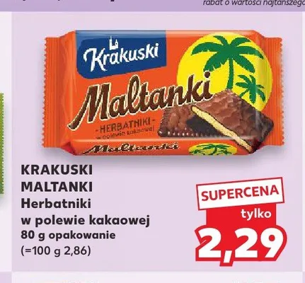Herbatniki Maltanki Krakuski promocja w Kaufland
