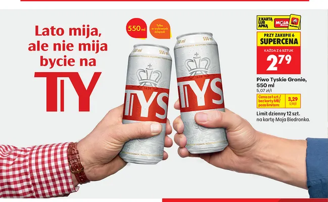 Piwo Tyskie Gronie promocja w Biedronka