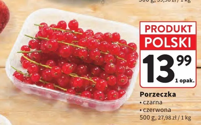 Porzeczka czerwona polska promocja w Intermarche