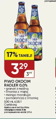 Piwo bezalkoholowe Okocim Radler mango marakuja promocja w Chata Polska