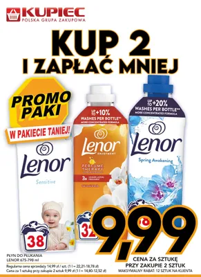 Płyn do płukania Lenor Enjoyment Gold Orchid & Vanilla promocja w Kupiec