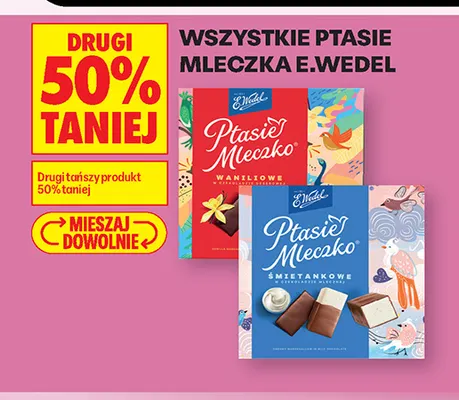 Ptasie Mleczko waniliowe E.Wedel promocja w Biedronka