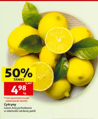 Cytryny promocja w Auchan