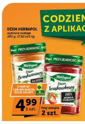 Dżem truskawkowy Herbapol promocja w Euro Sklep
