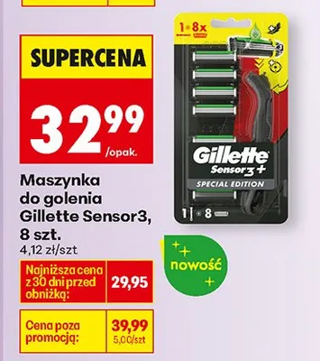 Maszynka do golenia Sensor3 Special Edition promocja w Biedronka