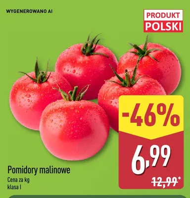 Pomidory malinowe promocja w Aldi