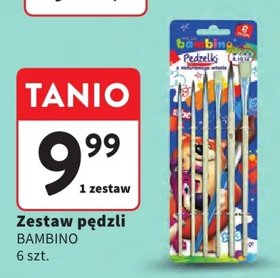 Zestaw pędzli Bambino 6 szt. promocja w Intermarche