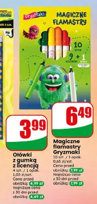 Magiczne flamastry Gryzmaki 10-pak promocja w Dino