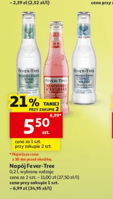 Napój Fever-Tree Elderflower Tonic Water promocja w Auchan