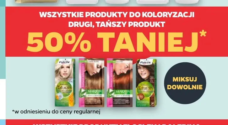 Produkty do koloryzacji promocja w Netto