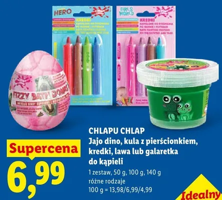 Lawa do kąpieli Chlapu Chlap promocja w Lidl