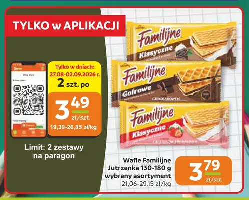 Wafle Familijne Jutrzenka promocja w Gama