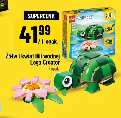 Klocki Żółw i kwiat lilii wodnej Lego Creator promocja w POLOmarket