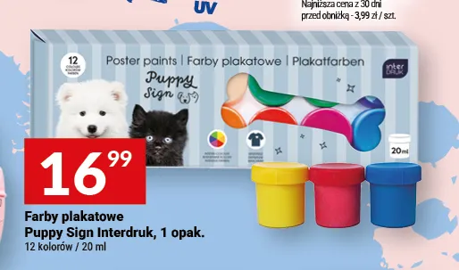 Farby plakatowe Puppy Sign Interdruk promocja w Twój Market
