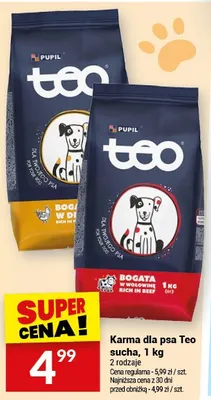 Karma dla psa Teo sucha promocja w Twój Market