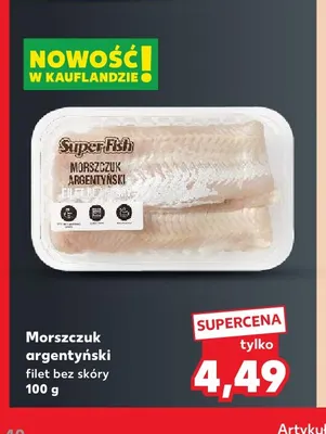 Morszczuk argentyński filet bez skóry SuperFish promocja w Kaufland