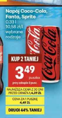 Napój gazowany Sprite promocja w Delikatesy Centrum