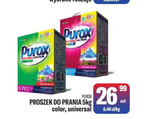 Proszek do prania Purox universal promocja w Tomi Markt
