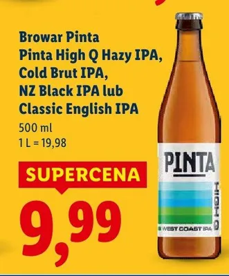 Piwo kraftowe Cold Brut IPA promocja w Lidl