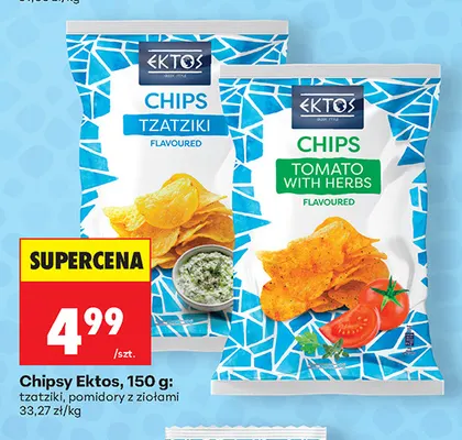 Chipsy Ektos tzatziki promocja w Biedronka