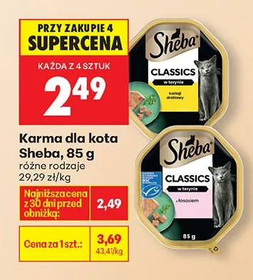 Karma dla kota Classics różne rodzaje promocja w Biedronka