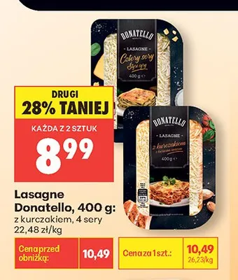 Lasagne Donatello promocja w Biedronka
