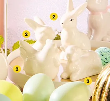 Ceramiczna kura, zając lub owca promocja w Biedronka