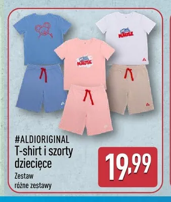 T-shirt i szorty dziecięce #ALDIORIGINAL promocja w Aldi