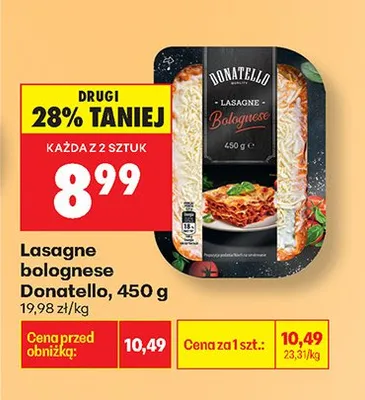 Lasagne Bolognese promocja w Biedronka