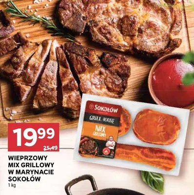 Wieprzowy mix grillowy w marynacie Sokołów promocja w Stokrotka