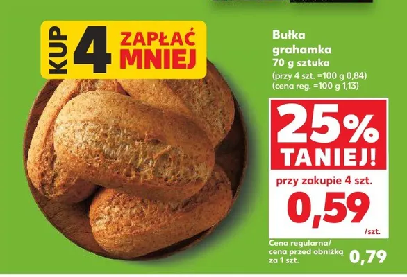 Bułka grahamka promocja w Kaufland