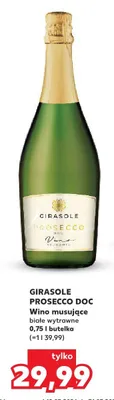 Wino musujące prosecco doc białe wytrawne promocja w Kaufland