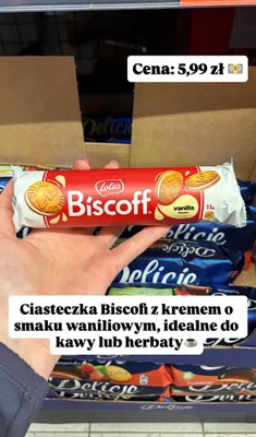 Ciasteczka z kremem o smaku waniliowym promocja w Biedronka