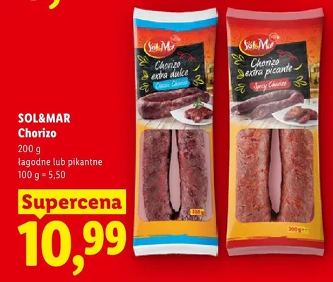 Chorizo łagodne Sol&Mar promocja w Lidl