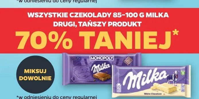 Czekolada Milka White Chocolate promocja w Netto