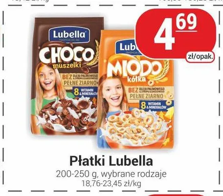 Płatki śniadaniowe Lubella promocja w Delikatesy Sezam