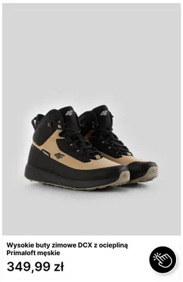 Wysokie buty zimowe DCX z ociepliną Primaloft męskie 4F promocja w 4F