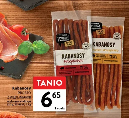 Kabanosy Prosto z Wędliniarni wieprzowe promocja w Intermarche