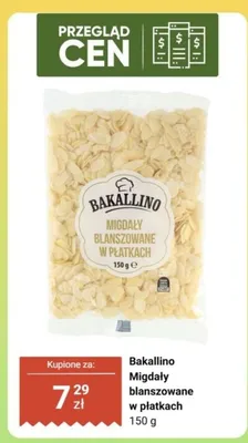 Migdały blanszowane w płatkach promocja w Biedronka