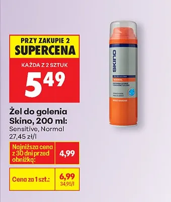 Żel do golenia promocja w Biedronka