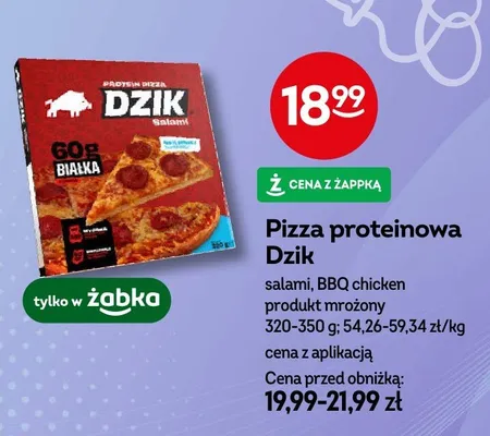 Pizza proteinowa Dzik promocja w Żabka