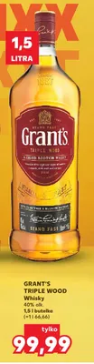 Whisky Grant's Triple Wood promocja w Kaufland